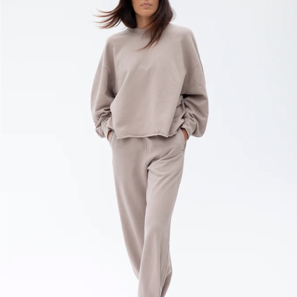 Left on Friday Sports & Rec Sweatshirt Taupe - Picture 5 of 11